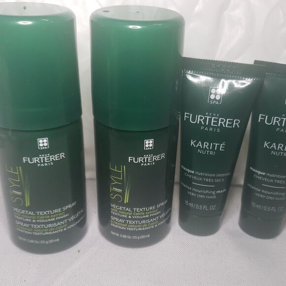 NEW Rene Furterer BUNDLE 2Vegetal StrongHold Hairspray .88OZ 2 Karite Nutri@.5oz - Picture 1 of 2